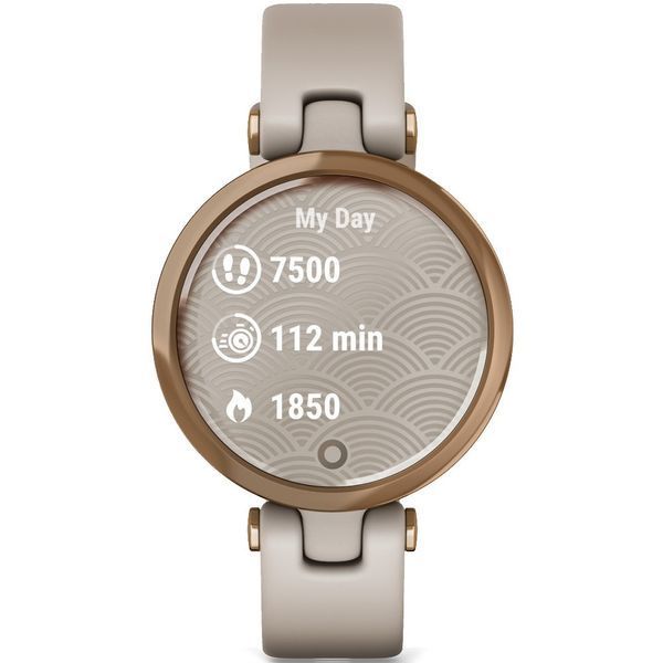 Смарт-часы Garmin Lily Rose Gold Bezel with Light Sand Case and Silicone Band (010-02384-11)