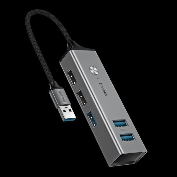 USB-ХАБ BASEUS CUBE USB НА 3 USB 3.0 + 2 USB 2.0 (CAHUB-C0G) 1216104080 фото