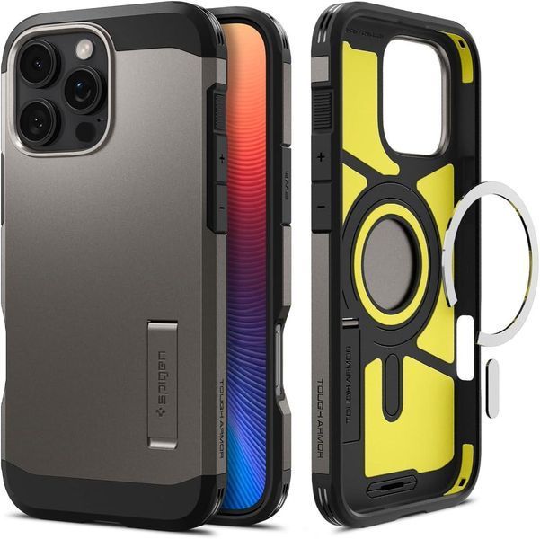 Чохол Spigen Tough Armor MagFit Gunmetal для iPhone 16 Pro ACS08145 2363084210 фото