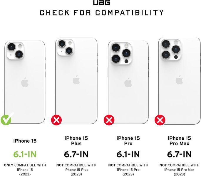 Чохол UAG Metropolis LT Kevlar MagSafe Black для iPhone 15 2216745452 фото