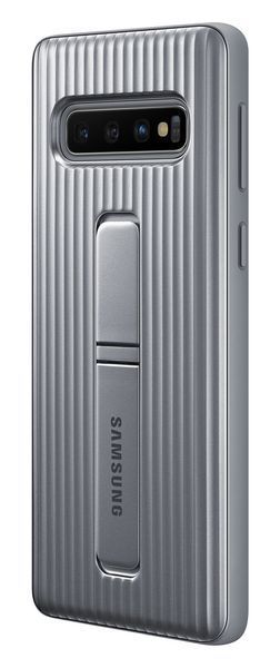 Оригинальный чехол Samsung Protective Standing Cover Silver для Galaxy S10 Plus SM-G975 1171010598 фото