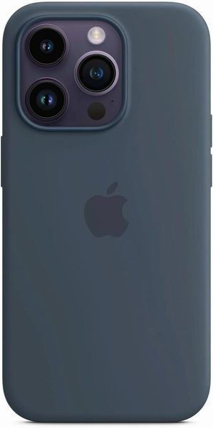Оригинальный чехол Apple Silicone Case MagSafe Storm Blue для iPhone 14 Pro MPTF3ZM/A 2381353467 фото