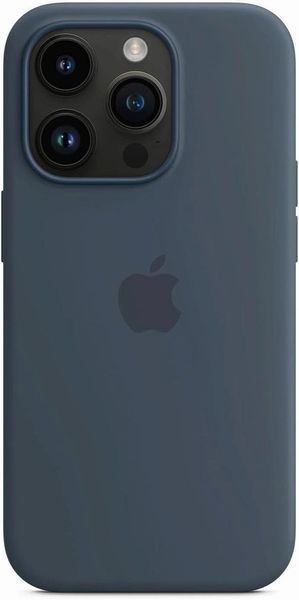 Оригинальный чехол Apple Silicone Case MagSafe Storm Blue для iPhone 14 Pro MPTF3ZM/A 2381353467 фото