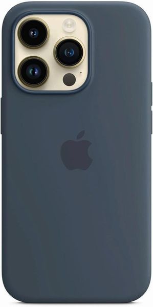 Оригинальный чехол Apple Silicone Case MagSafe Storm Blue для iPhone 14 Pro MPTF3ZM/A 2381353467 фото