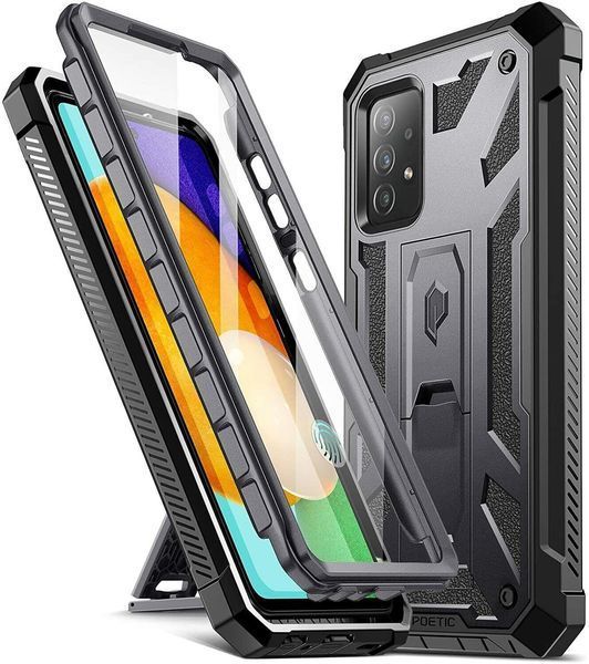 Противоударный чехол 360&deg; Poetic Spartan Gun Metal для Samsung Galaxy A52 1928206731 фото