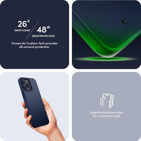 Чехол Spigen Cyrill Kajuk MagSafe Navy для iPhone 15 Pro ACS07092 2503745652 фото