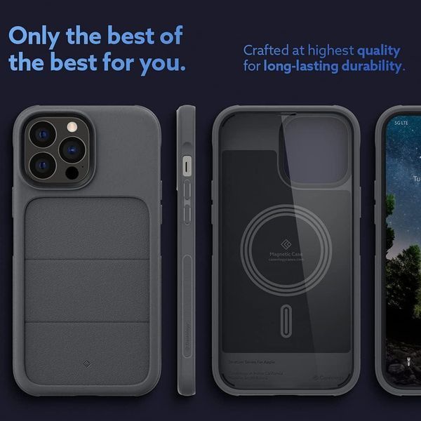 Чехол Caseology Stratum MagSafe Ash Grey для iPhone 13 Pro Max ACS03599 2027266855 фото