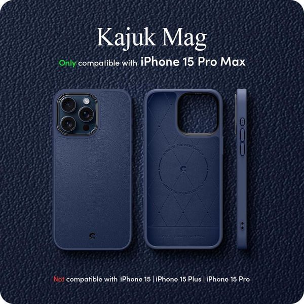 Чехол Spigen Cyrill Kajuk MagSafe Navy для iPhone 15 Pro ACS07092 2503745652 фото