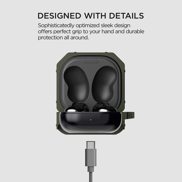 Чехол VRS Design Series Active Fit Green для Samsung Galaxy Buds 2 | Live | Pro | FE 1714484848 фото