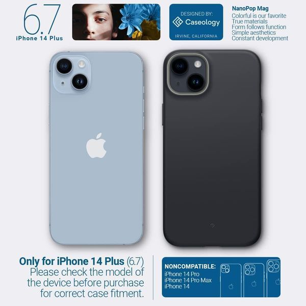 Чохол Caseology Nano Pop Mag Black Sesame для iPhone 14 Plus 1823323947 фото