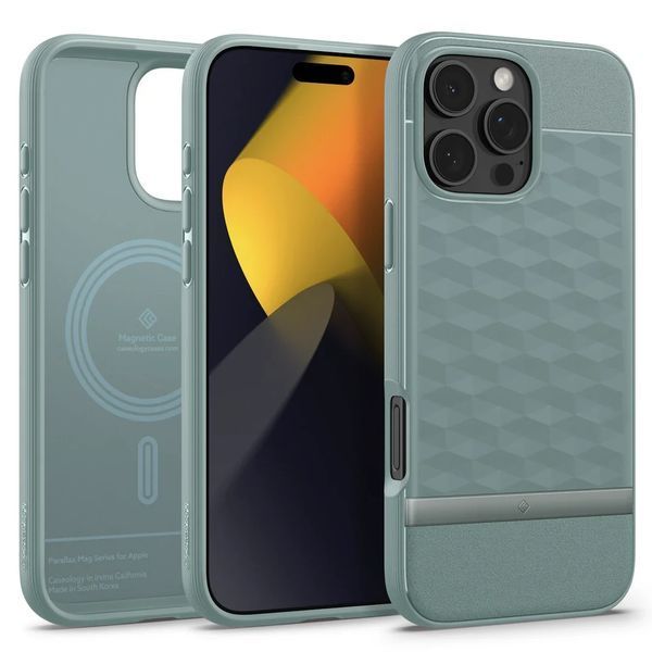 Чохол Caseology Parallax Mag Sage Green для iPhone 16 Pro Max ACS08040 2349106576 фото
