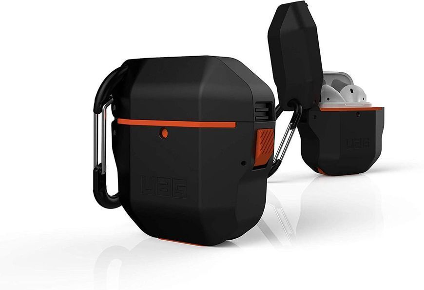 Чехол UAG Hardcase Black/Orange для Apple AirPods 1st Gen | 2nd Gen 1769317251 фото