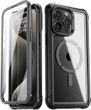 Захисний чохол 360&deg; Poetic Guardian MagSafe Clear Black для iPhone 15 Pro Max