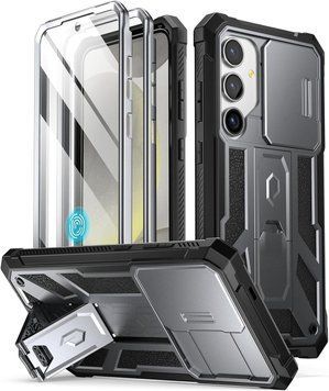 Захисний чохол 360&deg; Poetic Spartan Gun Metal для Samsung Galaxy S24 Ultra SM-S928 2118085555 фото