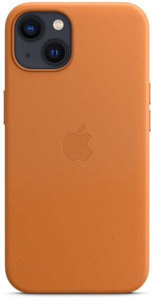 Чехол Apple Leather Case with MagSafe Golden Brown для iPhone 13 1801899486 фото