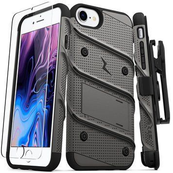 Захисний чохол Zizo Bolt Series Gun Metal Grey з кліпсою для iPhone 7 | 8 | SE 2020 | SE 2022 1665899896 фото