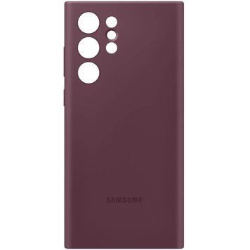 Чохол Samsung Silicone Cover Burgundy для Samsung S22 Ultra SM-S908 1745597393 фото