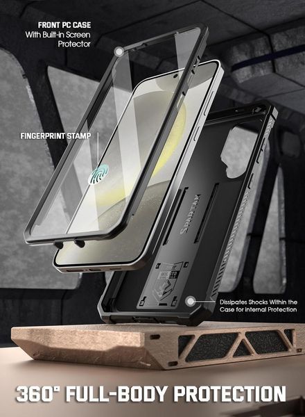 Захисний чохол 360&deg; Poetic Spartan Gun Metal для Samsung Galaxy S24 Ultra SM-S928 2118085555 фото