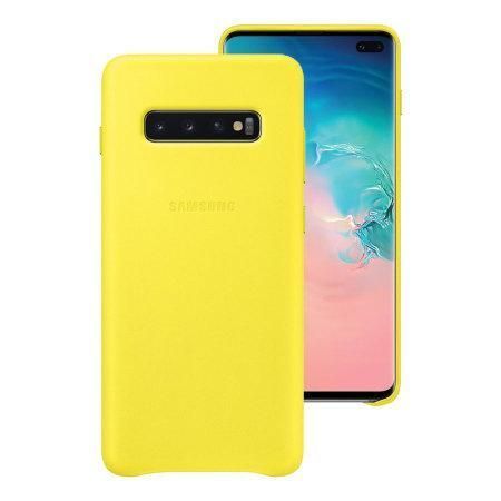 Чохол Samsung Leather Cover Yellow для Samsung Galaxy S10 SM-G973 1433394084 фото