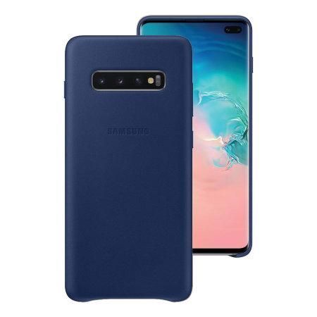 Чохол Samsung Leather Cover Navy для Samsung Galaxy S10 Plus SM-G975 1496826547 фото