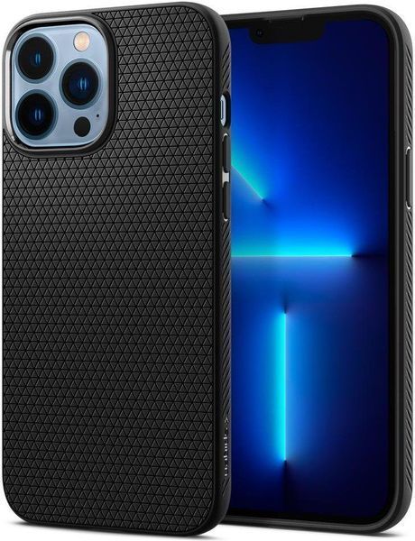 Чехол Spigen Liquid Air Matte Black для iPhone 13 Pro Max 1616452802 фото