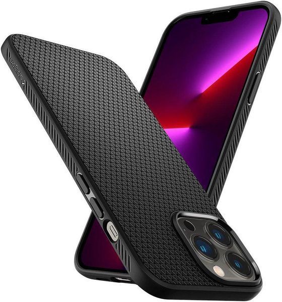 Чехол Spigen Liquid Air Matte Black для iPhone 13 Pro Max 1616452802 фото