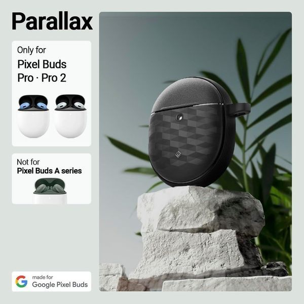 Кейс Caseology Parallax Matte Black для Google Pixel Buds Pro | Pixel Buds Pro 2 2322517763 фото