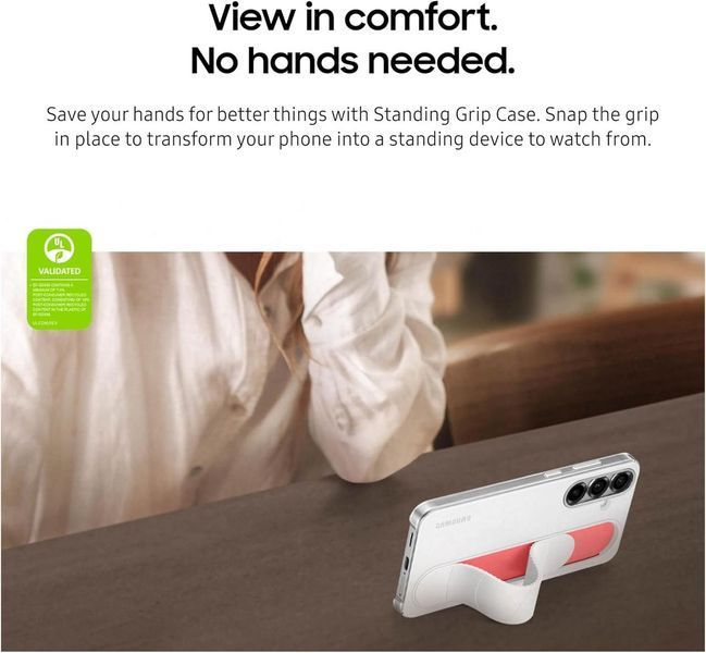 Чохол Samsung Standing Grip Case Black для Samsung Galaxy S25 2735634134 фото