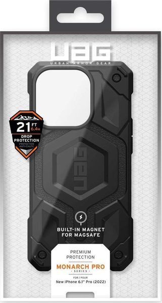 Чохол UAG Monarch Pro MagSafe Black для iPhone 14 Pro 2065191301 фото