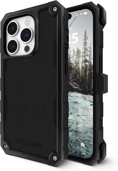 Чохол із кліпсою Pelican Shield Magnetic Brushed Aluminum для iPhone 15 Pro Max 2381529243 фото