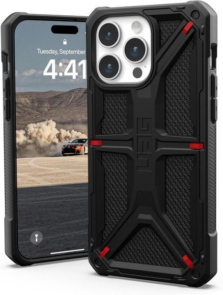 Чохол UAG Monarch Kevlar Black для iPhone 15 Pro Max 2293803911 фото