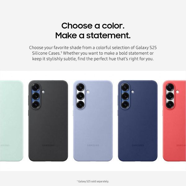 Чохол Samsung Silicone Case Mint для Galaxy S25 2735639622 фото