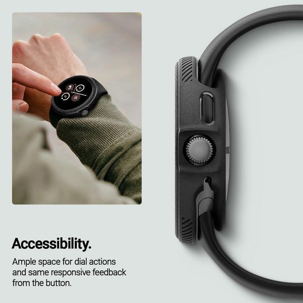 Чохол Caseology Vault Matte Black для Google Pixel Watch 3 (45mm) 2322525592 фото
