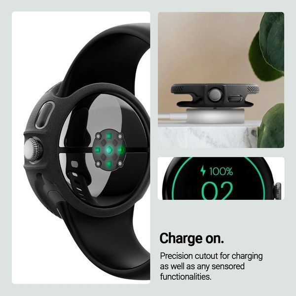 Чохол Caseology Vault Matte Black для Google Pixel Watch 3 (45mm) 2322525592 фото