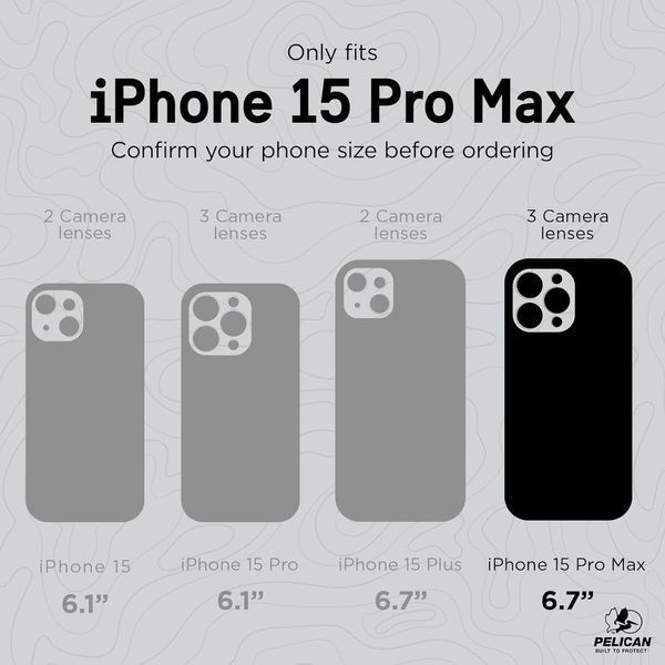 Чохол із кліпсою Pelican Shield Magnetic Brushed Aluminum для iPhone 15 Pro Max 2381529243 фото