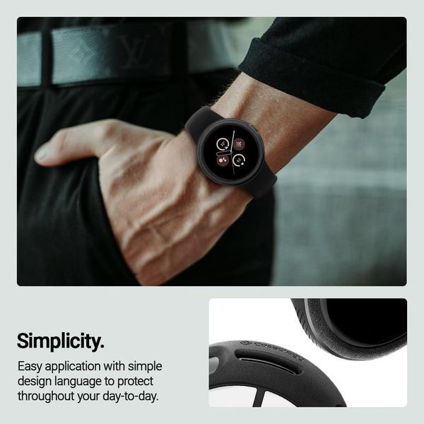 Чохол Caseology Vault Matte Black для Google Pixel Watch 3 (45mm) 2322525592 фото