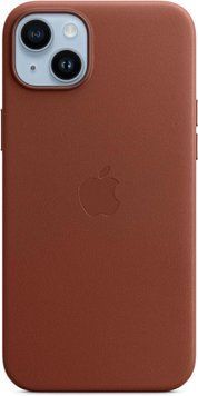 Чохол Apple Leather Case with MagSafe Umber для iPhone 14 Plus 2118098850 фото