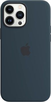 Чохол Apple Silicone Case MagSafe Abyss Blue для iPhone 13 Pro Max MM2T3ZM/A 2322611976 фото