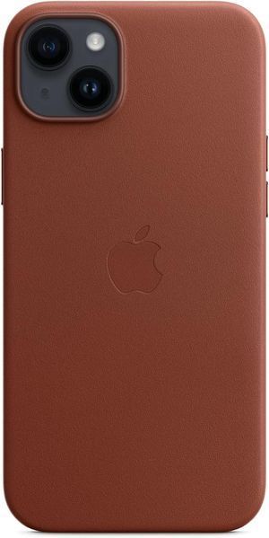 Чохол Apple Leather Case with MagSafe Umber для iPhone 14 Plus 2118098850 фото