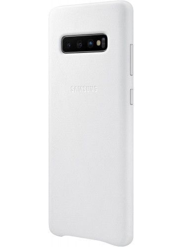 Чохол Samsung Leather Back Cover White для Samsung Galaxy S10 SM-G973 1538456056 фото