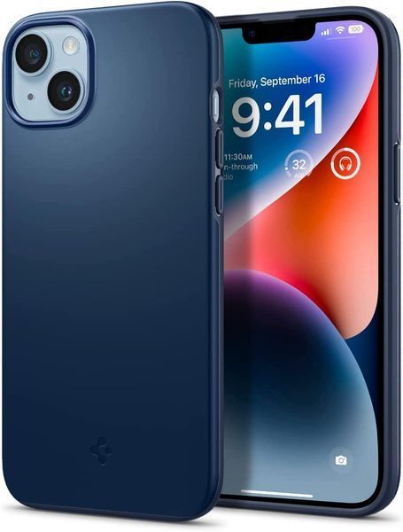 Чохол Spigen Thin Fit Navy Blue для iPhone 14 Plus ACS04775 1867332586 фото