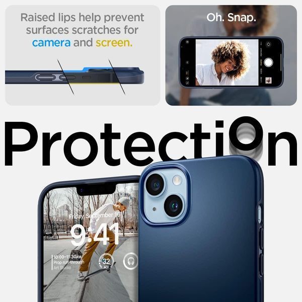 Чохол Spigen Thin Fit Navy Blue для iPhone 14 Plus ACS04775 1867332586 фото