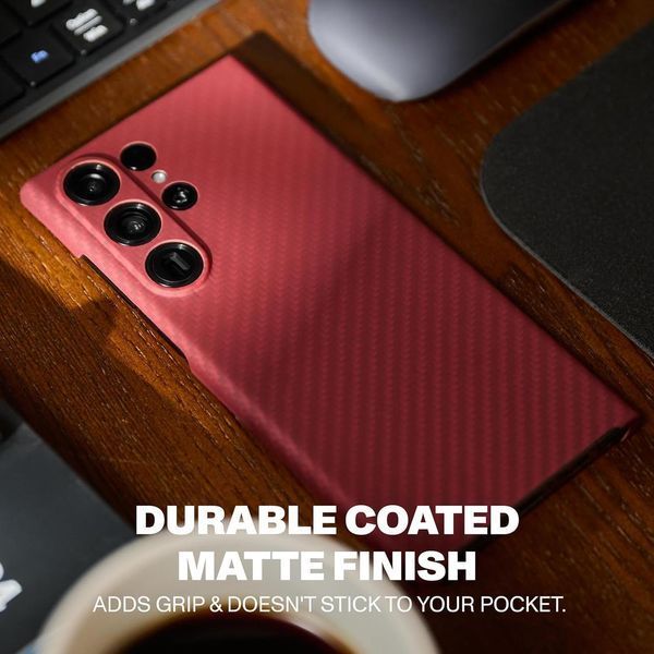 Чехол Latercase Thin Case Kevlar Crimson для Samsung Galaxy S24 Ultra SM-S928 2513568490 фото