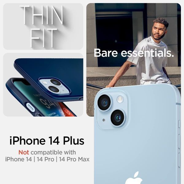 Чохол Spigen Thin Fit Navy Blue для iPhone 14 Plus ACS04775 1867332586 фото