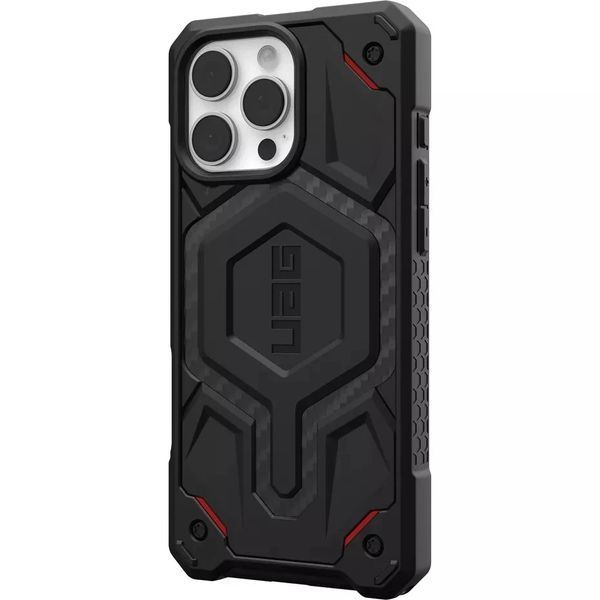 Чохол UAG Monarch Pro MagSafe Carbon Fiber Black Red для iPhone 16 Pro Max 2940641751 фото