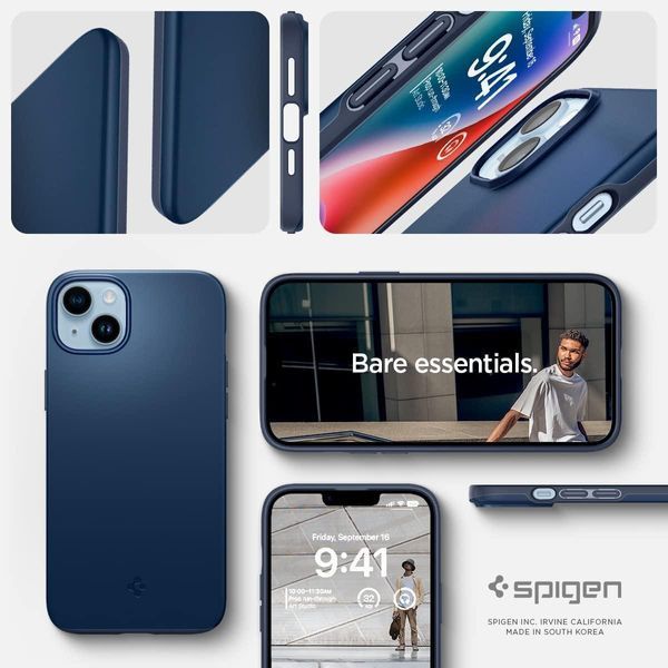 Чохол Spigen Thin Fit Navy Blue для iPhone 14 Plus ACS04775 1867332586 фото