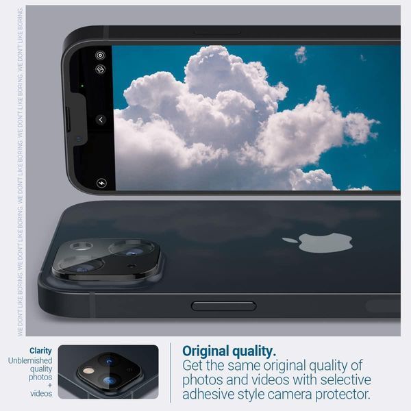Захисне скло на камеру Caseology Optik Camera Lens Protector 2-Pack Black для iPhone 14 | 14 Plus 1823349019 фото