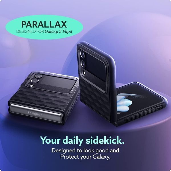 Чехол Caseology Parallax Matte Black для Samsung Galaxy Z Flip 4 ACS05116 1932015928 фото