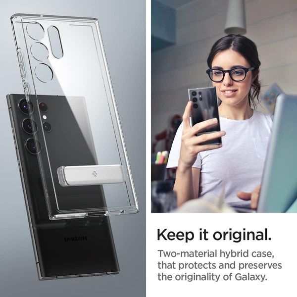 Чохол Spigen Ultra Hybrid S Crystal Clear для Samsung Galaxy S23 Ultra SM-S918 ACS05642 2293827611 фото