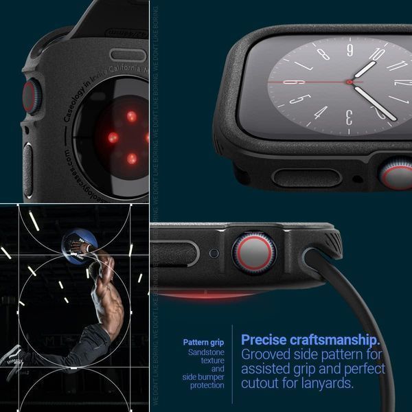 Чохол Caseology Vault Matte Black для Apple Watch Series 8 | 7 45mm 1796835627 фото